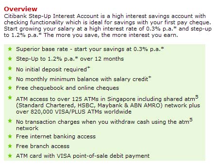 Citibank Stepup Account