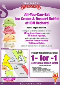 Swensens Ice Cream Buffet ION Orchard Coupon 213x300 Swensens Ice Cream Buffet At ION Orchard